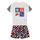 Υφασμάτινα Αγόρι Σετ Adidas Sportswear LB DY SM T SET Άσπρο / Multicolour