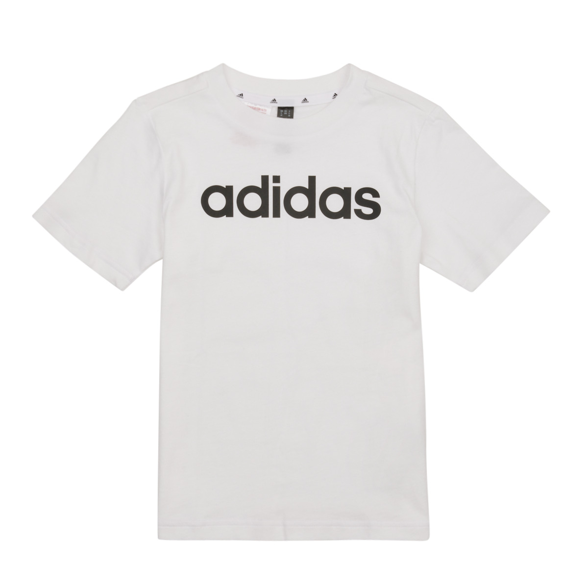 Υφασμάτινα Παιδί T-shirt με κοντά μανίκια Adidas Sportswear LK LIN CO TEE Άσπρο
