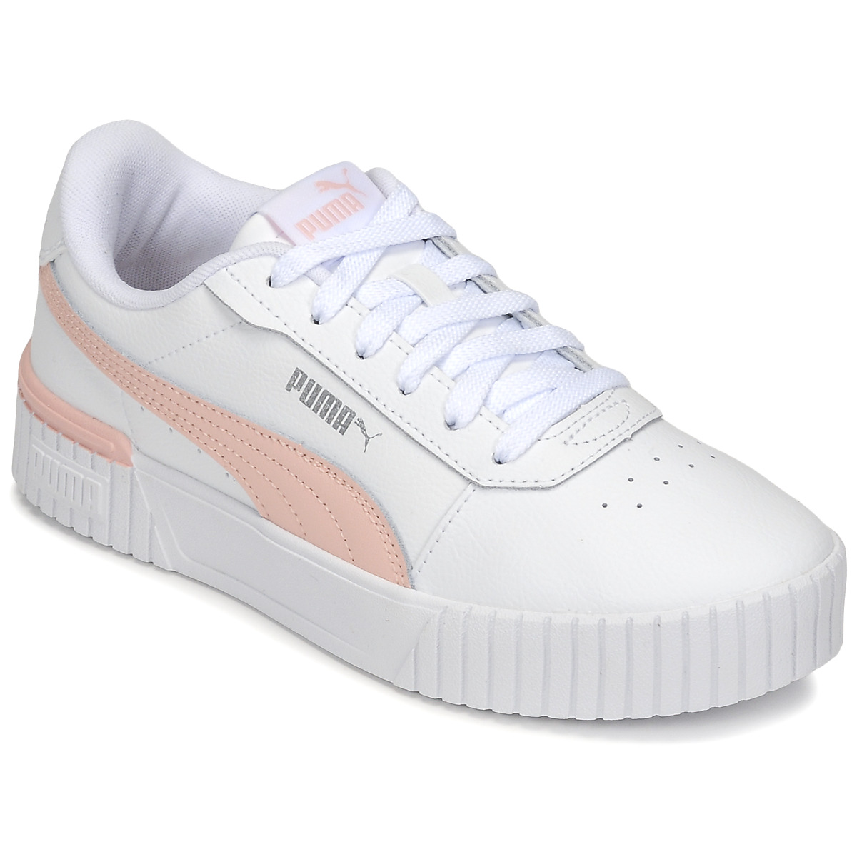 Παπούτσια Κορίτσι Χαμηλά Sneakers Puma JR CARINA 20 Άσπρο / Ροζ