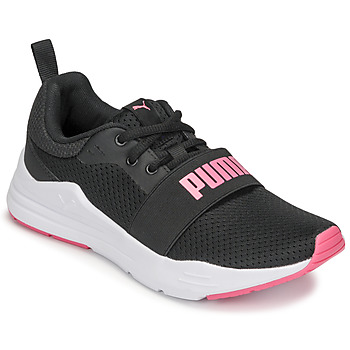 Παπούτσια Κορίτσι Χαμηλά Sneakers Puma JR PUMA WIRED RUN Black / Άσπρο / Ροζ