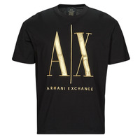 Υφασμάτινα Άνδρας T-shirt με κοντά μανίκια Armani Exchange 8NZTPQ Black / Gold