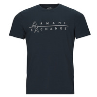 Υφασμάτινα Άνδρας T-shirt με κοντά μανίκια Armani Exchange 3RZTBR Marine