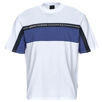 Υφασμάτινα Άνδρας T-shirt με κοντά μανίκια Armani Exchange 3RZMFD Άσπρο / Μπλέ / Black