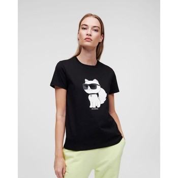 Υφασμάτινα Γυναίκα T-shirts & Μπλούζες Karl Lagerfeld  Black