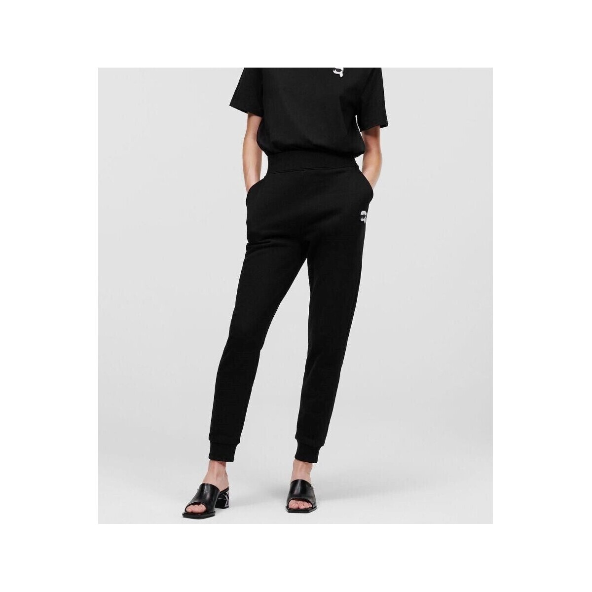 Υφασμάτινα Γυναίκα Παντελόνια Karl Lagerfeld 230W1050 Black