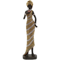 Σπίτι Αγαλματίδια και  Signes Grimalt Φιγούρα Αφρικανική Γυναίκα Gold