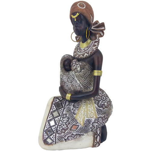 Σπίτι Αγαλματίδια και  Signes Grimalt Αφρικανική Φιγούρα Brown
