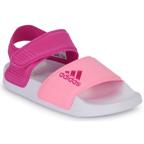 Παπούτσια Γυναίκα Σανδάλια / Πέδιλα Adidas Sportswear ADILETTE SANDAL K Ροζ / Άσπρο