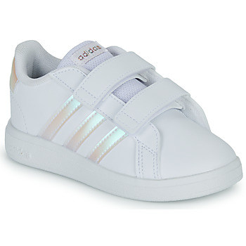 Παπούτσια Κορίτσι Χαμηλά Sneakers Adidas Sportswear GRAND COURT 2.0 CF Άσπρο / Ροζ / Pale