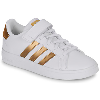 Παπούτσια Κορίτσι Χαμηλά Sneakers Adidas Sportswear GRAND COURT 2.0 EL Άσπρο / Gold