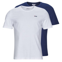 Υφασμάτινα Άνδρας T-shirt με κοντά μανίκια Fila BROD TEE PACK X2 Marine / Άσπρο