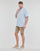 Υφασμάτινα Άνδρας Πουκάμισα με κοντά μανίκια Timberland SS Mill River Linen Shirt Slim Μπλέ / Σιελ
