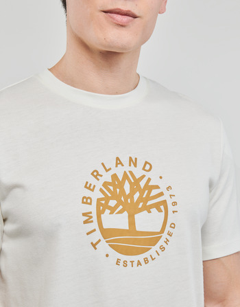 Timberland SS Refibra Logo Graphic Tee Regular Άσπρο