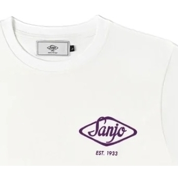 Υφασμάτινα Άνδρας T-shirts & Μπλούζες Sanjo Flocked Logo T-Shirt - White Άσπρο