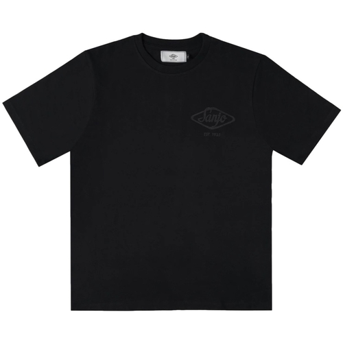 Υφασμάτινα Άνδρας T-shirts & Μπλούζες Sanjo Flocked Logo T-Shirt - All Black Black