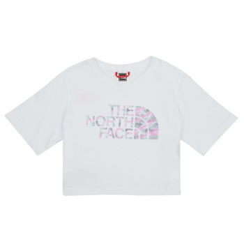 Υφασμάτινα Κορίτσι T-shirt με κοντά μανίκια The North Face Girls S/S Crop Easy Tee Ασπρό