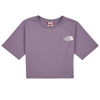 Υφασμάτινα Κορίτσι T-shirt με κοντά μανίκια The North Face Girls S/S Crop Simple Dome Tee Violet