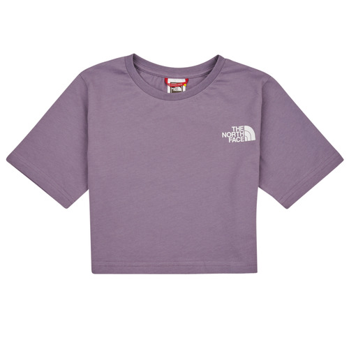 Υφασμάτινα Κορίτσι T-shirt με κοντά μανίκια The North Face Girls S/S Crop Simple Dome Tee Violet