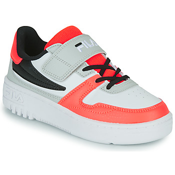 Παπούτσια Παιδί Χαμηλά Sneakers Fila FXVENTUNO velcro kids Άσπρο / Grey / Red / Black