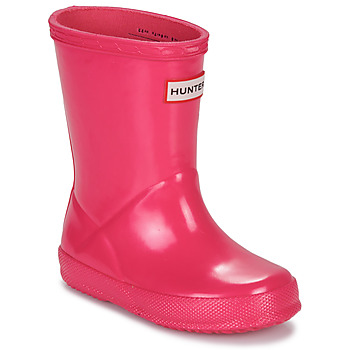 Παπούτσια Κορίτσι Μπότες βροχής Hunter original first classic gloss Ροζ