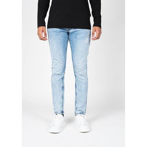 Υφασμάτινα Άνδρας Παντελόνια Πεντάτσεπα Pepe jeans PM206317WR42 | Callen Crop Μπλέ