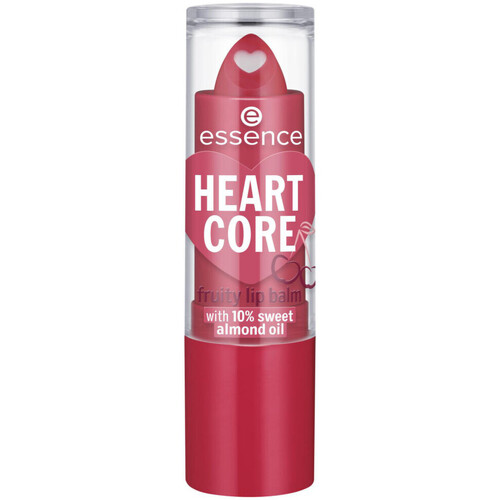 beauty Γυναίκα Φροντίδα & Βάσεις χειλιών Essence Heart Core Fruity Lip Balm - 01 Crazy Cherry Ροζ