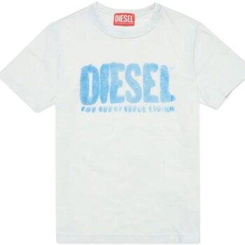 Υφασμάτινα Αγόρι T-shirt με κοντά μανίκια Diesel J01130-0KFAV Άσπρο