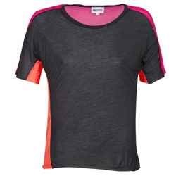 Υφασμάτινα Γυναίκα T-shirt με κοντά μανίκια American Retro CAROLE Black / Ροζ