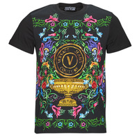 Υφασμάτινα Άνδρας T-shirt με κοντά μανίκια Versace Jeans Couture GAH6SG Black / Multicolour