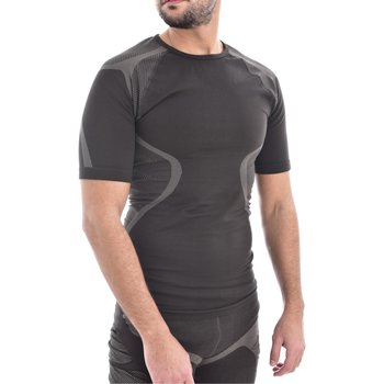 Υφασμάτινα Άνδρας T-shirt με κοντά μανίκια Aura Évolution TEEH07 MORPHIQUE Black