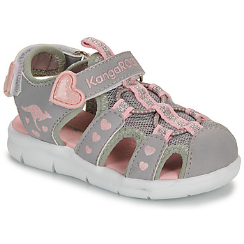 Παπούτσια Κορίτσι Σπορ σανδάλια Kangaroos K-Mini Grey / Ροζ