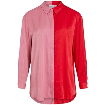 Υφασμάτινα Γυναίκα Μπλούζες Vila Shirt Silla L/S - Flame Scarlet Red