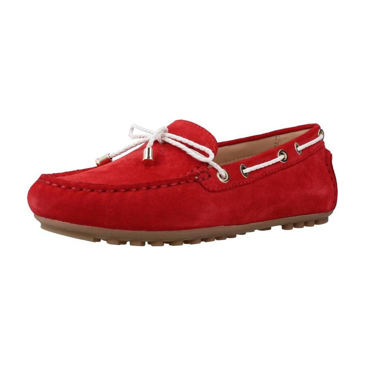 Παπούτσια Γυναίκα Μοκασσίνια Geox D LEELYAN Red