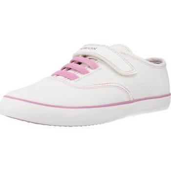 Παπούτσια Κορίτσι Χαμηλά Sneakers Geox J GISLI GIRL Άσπρο