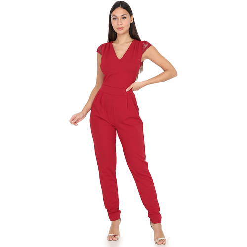 Υφασμάτινα Γυναίκα Ολόσωμες φόρμες / σαλοπέτες La Modeuse 65219_P150812 Red