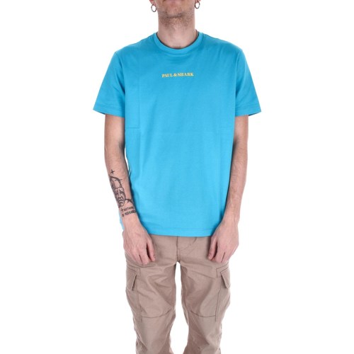Υφασμάτινα Άνδρας T-shirt με κοντά μανίκια Paul & Shark 23411014 Μπλέ