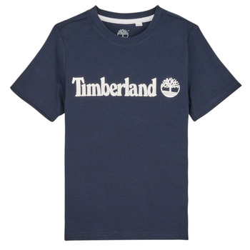 Υφασμάτινα Αγόρι T-shirt με κοντά μανίκια Timberland T25U24-857-J Marine
