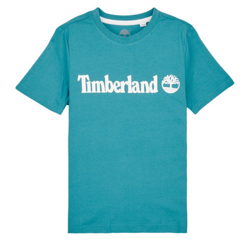 Υφασμάτινα Αγόρι T-shirt με κοντά μανίκια Timberland T25U24-875-C Μπλέ