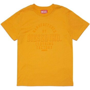 Υφασμάτινα Αγόρι T-shirt με κοντά μανίκια Diesel J01124-KYAR1 Yellow