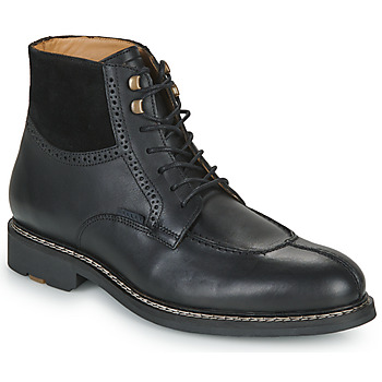 Παπούτσια Άνδρας Μπότες Pellet ROLAND Veau / Black / Velours / Black