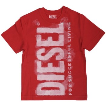 Υφασμάτινα Αγόρι T-shirt με κοντά μανίκια Diesel J01131 Red