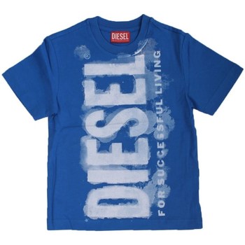 Υφασμάτινα Αγόρι T-shirt με κοντά μανίκια Diesel J01131 Μπλέ
