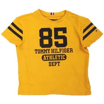 Υφασμάτινα Αγόρι T-shirt με κοντά μανίκια Tommy Hilfiger KB0KB08023 Yellow