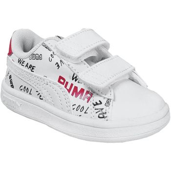 Παπούτσια Κορίτσι Χαμηλά Sneakers Puma Smash v2 brand lovevinf Άσπρο
