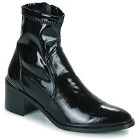 Παπούτσια Γυναίκα Μπότες JB Martin LOUVRE Toile / Vernie / Stretch / Μαύρο