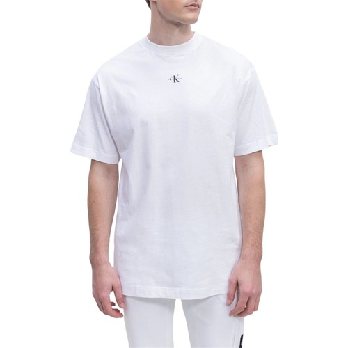 Υφασμάτινα Άνδρας T-shirt με κοντά μανίκια Calvin Klein Jeans J30J322849 Άσπρο