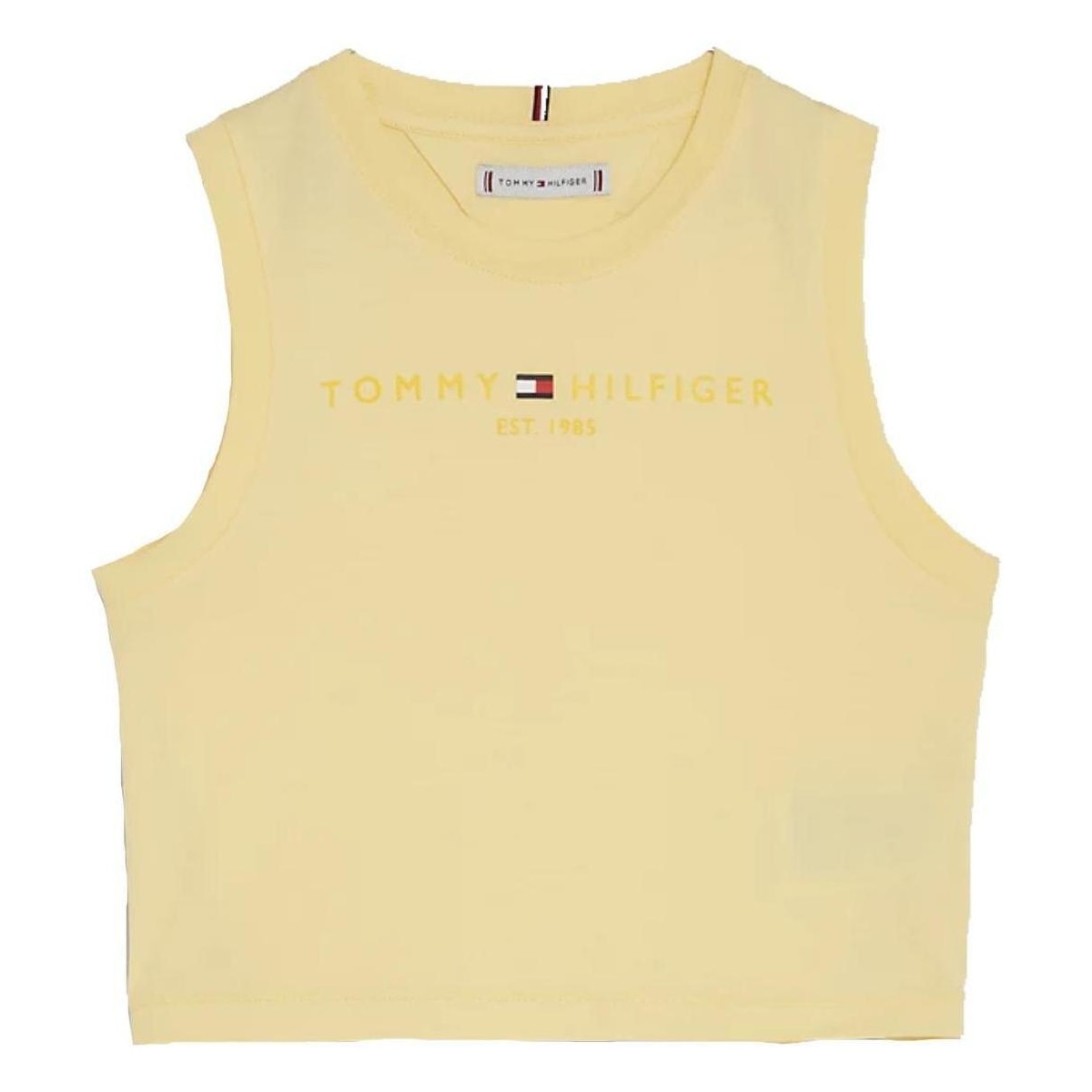 Υφασμάτινα Κορίτσι T-shirt με κοντά μανίκια Tommy Hilfiger  Yellow