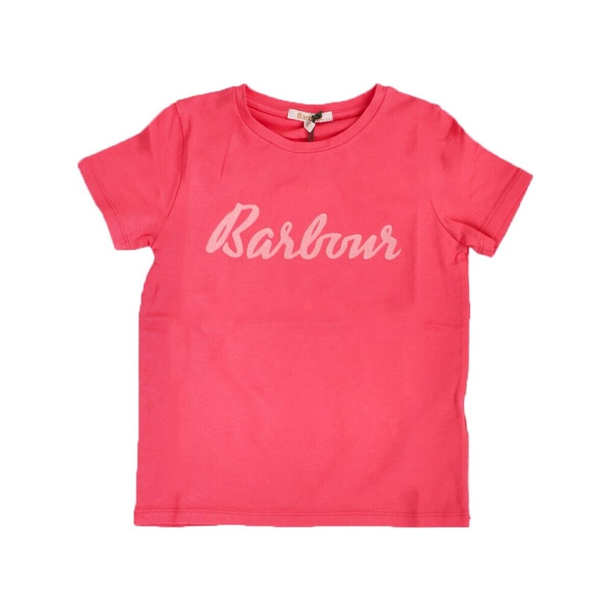 Υφασμάτινα Κορίτσι T-shirt με κοντά μανίκια Barbour GTS0081 Ροζ