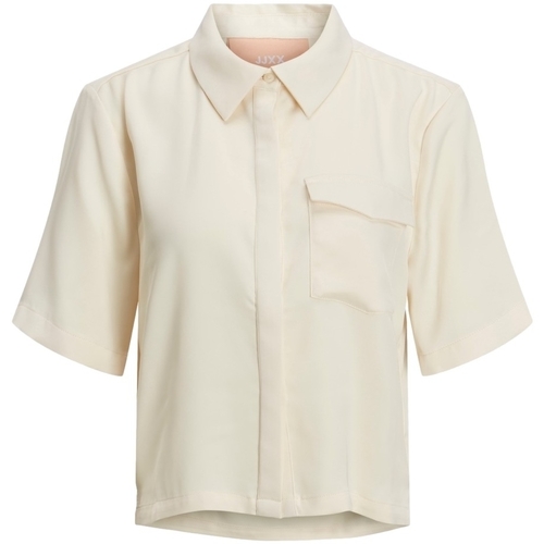 Υφασμάτινα Γυναίκα Μπλούζες Jjxx Shirt Lark Short S/S - Seedpearl Άσπρο