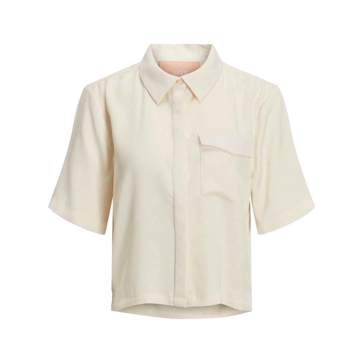 Υφασμάτινα Γυναίκα Μπλούζες Jjxx Shirt Lark Short S/S - Seedpearl Άσπρο